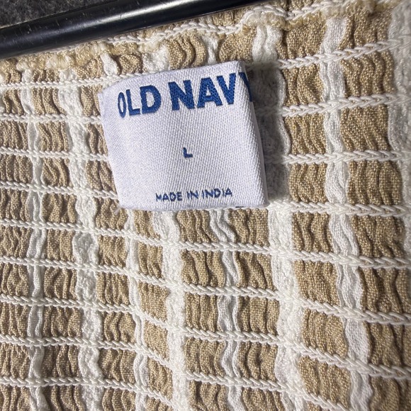 Old Navy Womens L Wrap maxi Dress Puff Sleeve Smocked peasant cottage smock - Picture 2 of 7